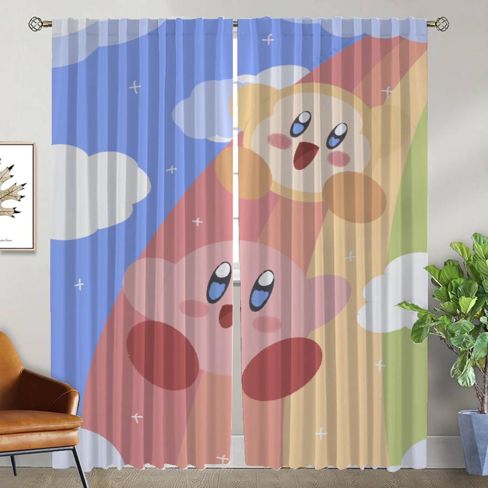 Kitchen Curtains 2 Pieces Kirbys Home Interior Curtains for Camera Partition Blackout Curtain for Room 2 Panel Shades Living