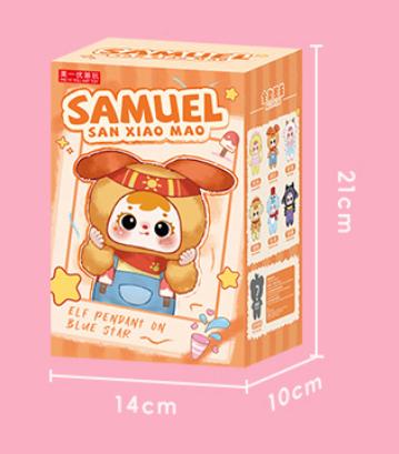 

The Samuel Elf On The Blue Star Series Plush Soft Stuffed Doll Bag Pendant Cartoon Surprise Gift For Girls For Kids Adults Children s Birthday Gift random eye face hair