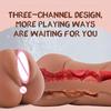 3 in 1 Masturbatorbecher für Männer Vagina Pussy Realistisch Eng Künstliche Vagina Anus Sexspielzeug Mund Texturiertes Masturbationswerkzeug für Männer