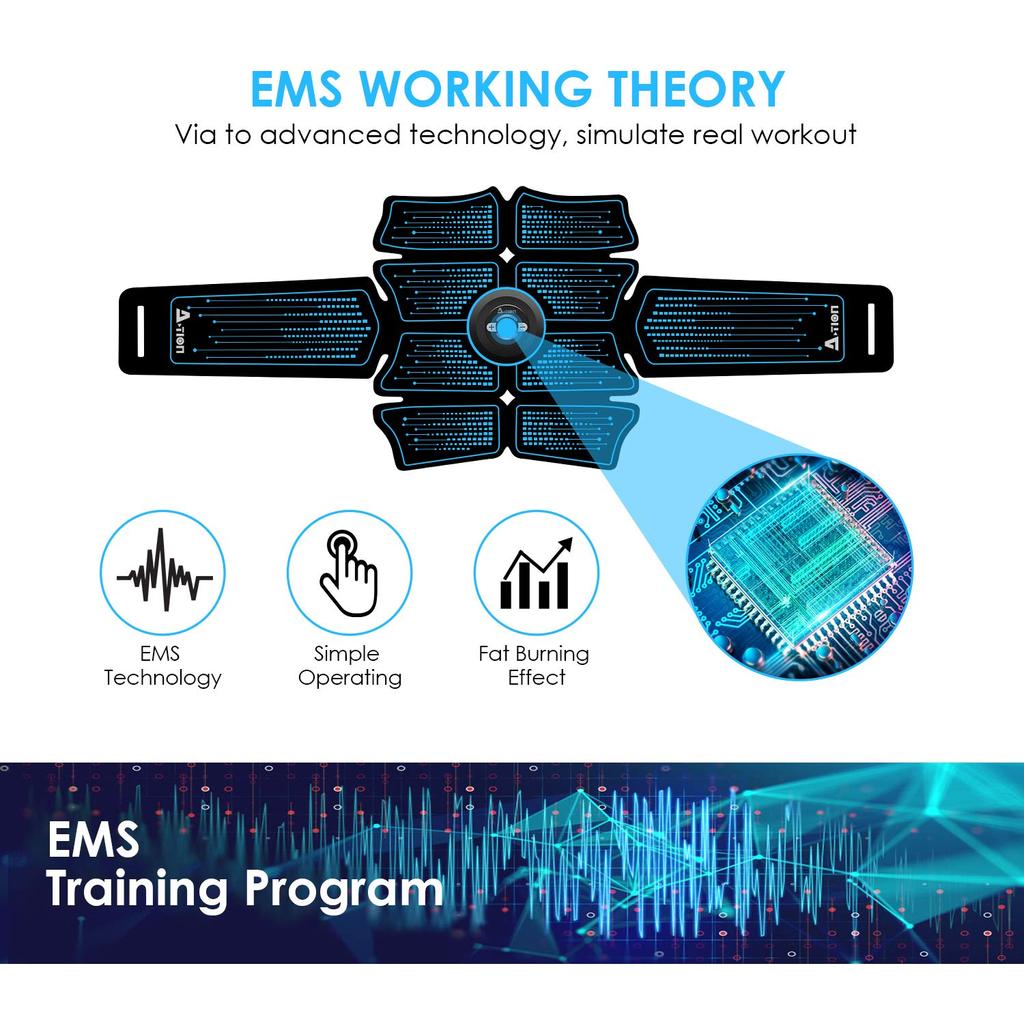 Stimulate Muscle Massager Abs Abdominal Exerciser Fitness Equipment Fat Burner Electrostimulator Slimming Massage Muscle Stic Practical Use