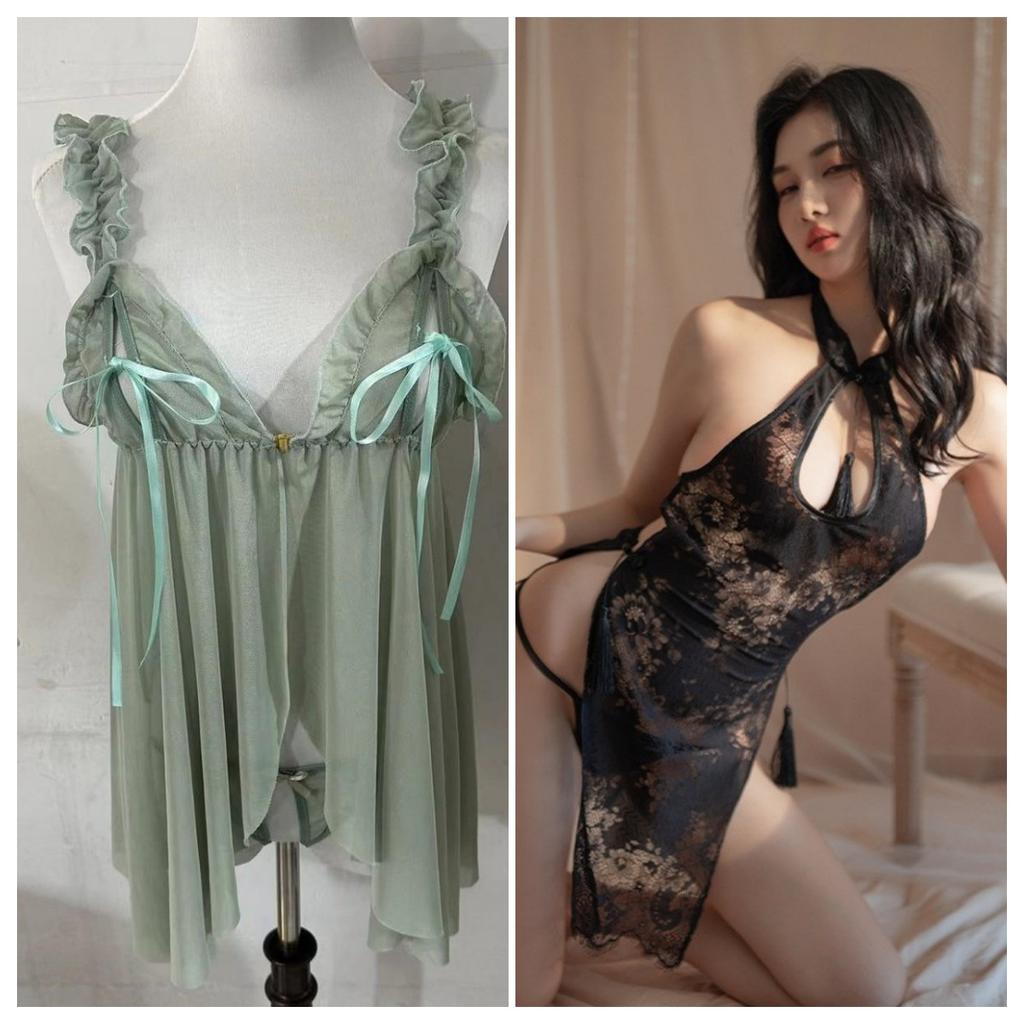 Sexy pajamas women's pure desire lace ice silk underwear mood high-end suspender nightdress 2026 new loungewear