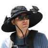 Solar Fan Hat Portable Sun Cap Summer hat USB Rechargeable Single/Dual Cooling Fan Fishing Hat Fisherman Hiking Mountaineering
