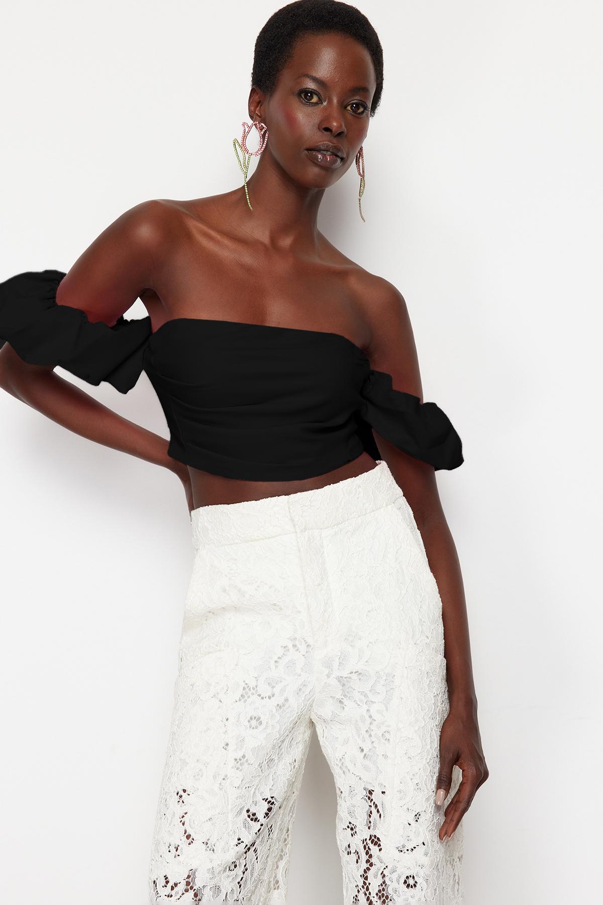 

Женское модное новое бюстье, черное укороченное тканое бюстье XS красный