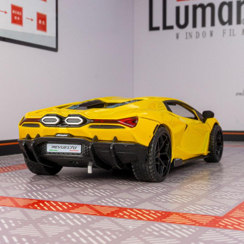 Caipo 88737 Lamborghini Aventador Alloy Model Car with 3 Opening Doors - Pull Back Toy for Kids