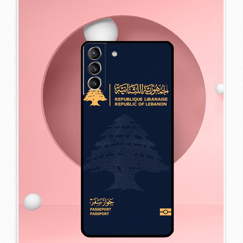 Lebanon Flag Map Case For Samsung Galaxy S24 S23 Ultra S22 S20 FE S21 FE Note 10 20 S8 S9 S10 Plus Cover