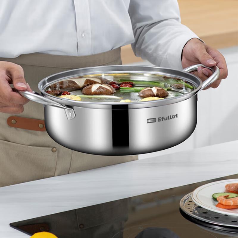 Yifuler EFSS-S011 28cm Vielseitiger Suppentopf Dämpfer