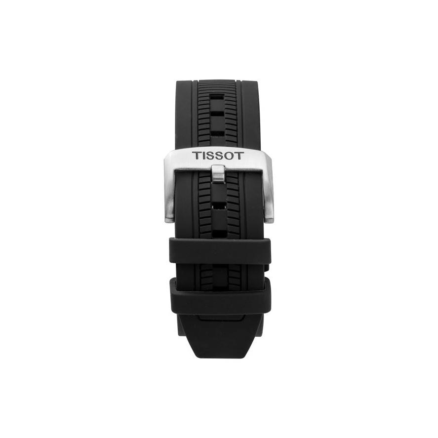 Tissot Racing Series Quartz Movement 100M Water Resistant Watch 43Mm White Dial Stainless Steel Case Silicone Strap Men watches T115.417.27.011.00