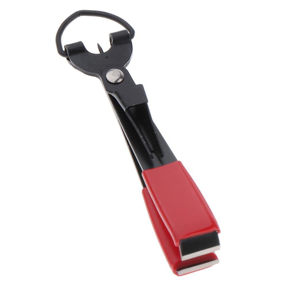 Stainless Steel 4 In 1 Quick Knot Tying Tool Fishing Clippers Black Red