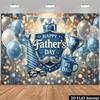 2D Best Dad Ever Father's Day Banner with Mustache and Glasses