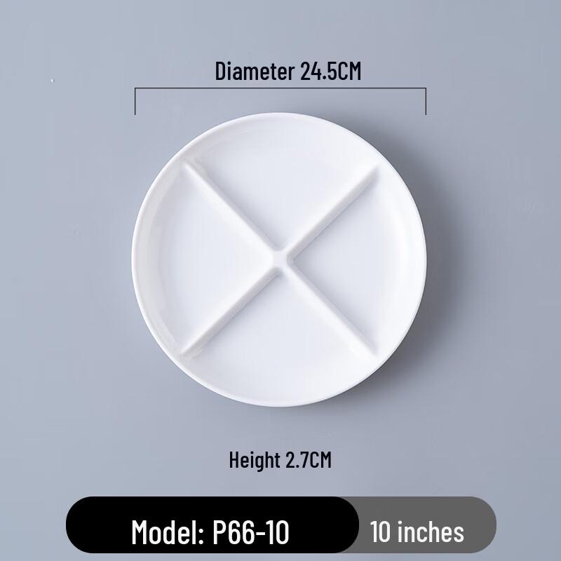 Melamine Partitioned Snack Plate