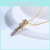 Romantic Couple Embrace Necklace Geometric Design 925 Silver Pendant Necklace