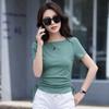 Women's Summer New Casual Stretch Slim Slim Tight Half Sleeve Top