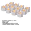 12 Pcs LED Flameless Tea Light Candles Flickering Electric Fake Candles Battery Operated LED Tea Lights with Warm Light