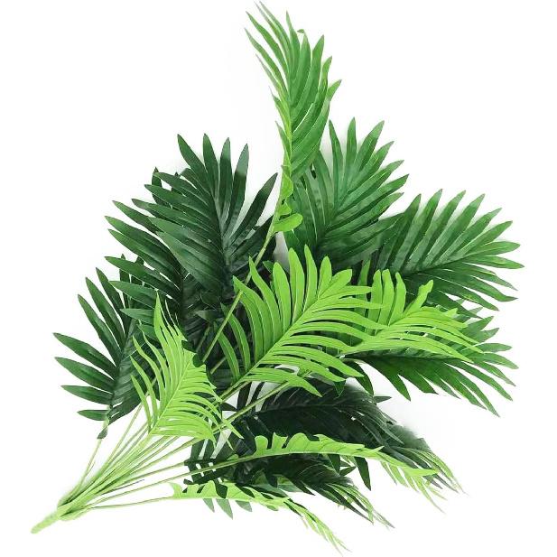 Beebel 30" Artificial Palm Plants Leaves Tropical Greenery Bush Imitation Faux Fake Palm Tree Leaf for Home Kitchen Party Flowers Arrangement Wedding