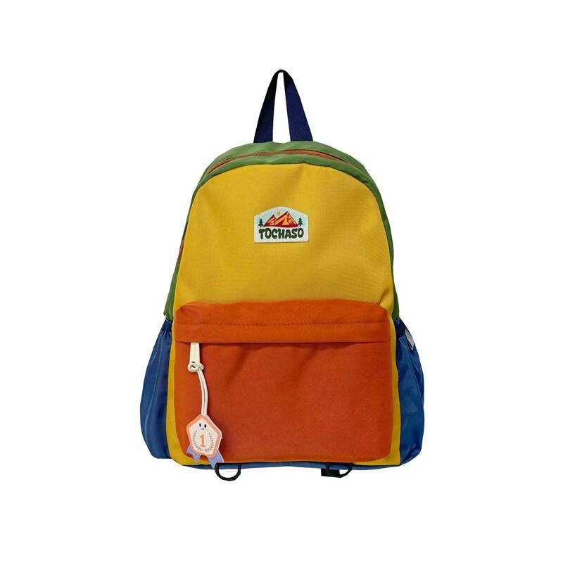 Li Shen Unisex Lightweight Color-block Preschool Backpack