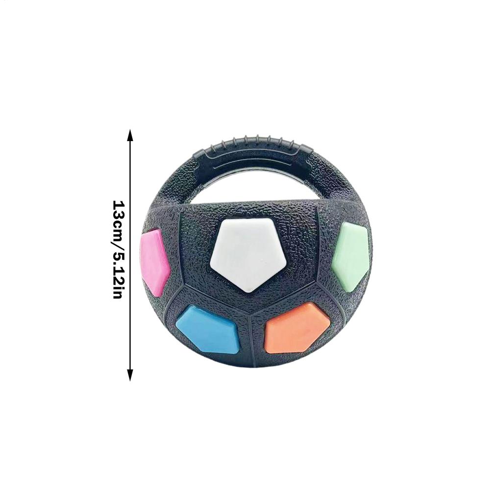 

Rubber Tough Ball Dogs Toys Interactive Round Squeaky Toys Dog Chewing Ball Pet Training Supplies For Chewers Fetch And Play