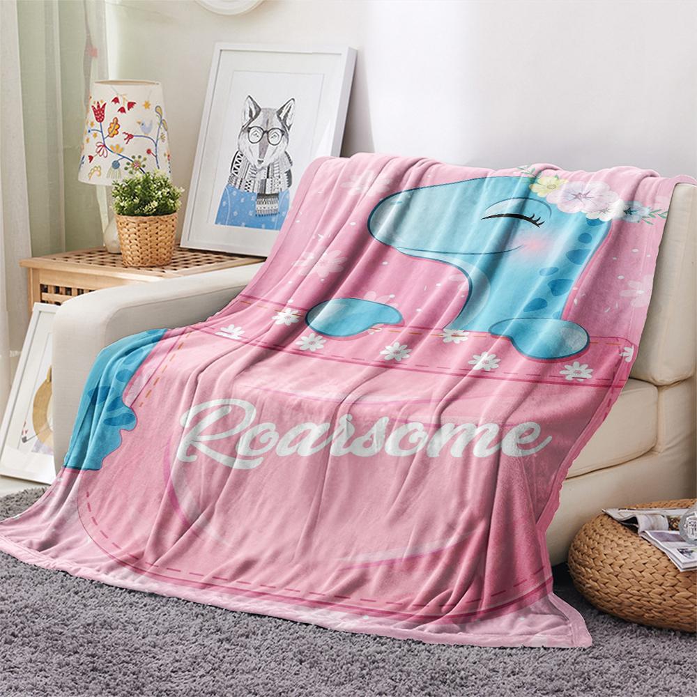 1 Stück Flanelldecke mit Cartoon-Druck, Hohe Qualität, Bequem für alle Jahreszeiten, Heimdekoration, Wärme und Komfort, Perfekt als Weihnachts- oder Geburtstagsgeschenk