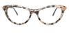 Full Rim Cat Eye White Tortoise Cindy Dfi 014 547 Fashion Women Eyeglasses