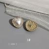 0Pcs/lot 23mm Metal Heart-shaped Button High-end Coarse Linen Woven Jacket Button Sweater Knitted Hand Sewn Button