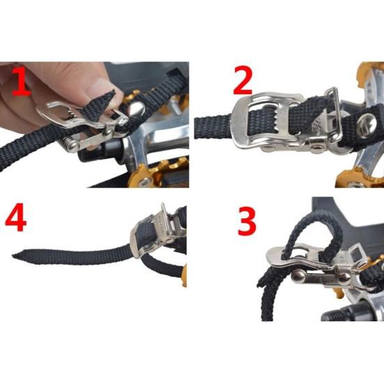 2Pcs Bicycle Pedal Band Convenient Wear-resistant Long Service Life Stable Cycling Pedal Cord