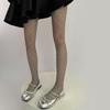 Hollowed Out Fishnet Hosiery Tights with Geometric Circle Pattern Aesthetic See Through Pantyhose Stockings for Women