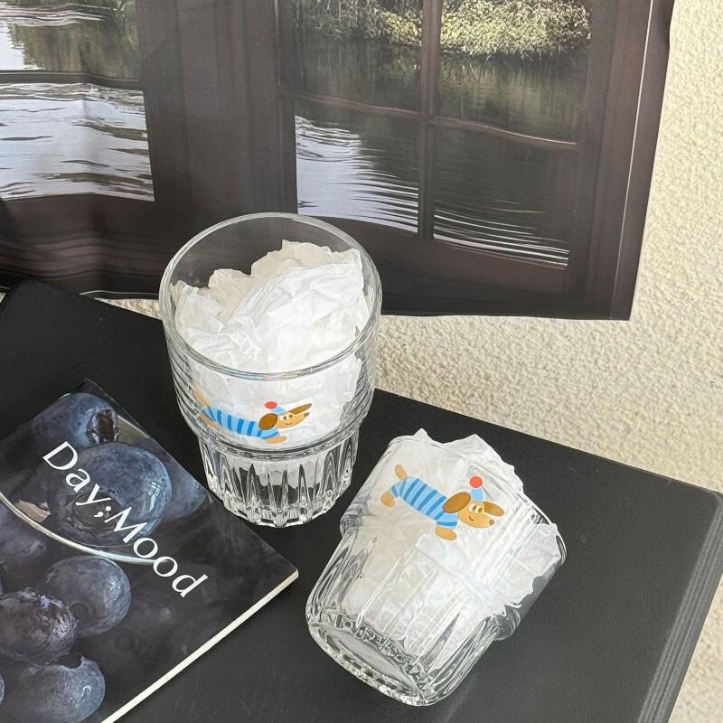 Süße Dackel Glas Tasse