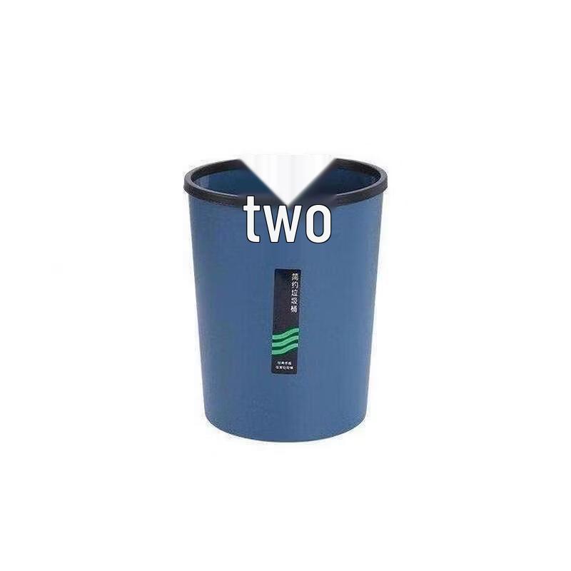 Flip-Top Plastic Trash Can