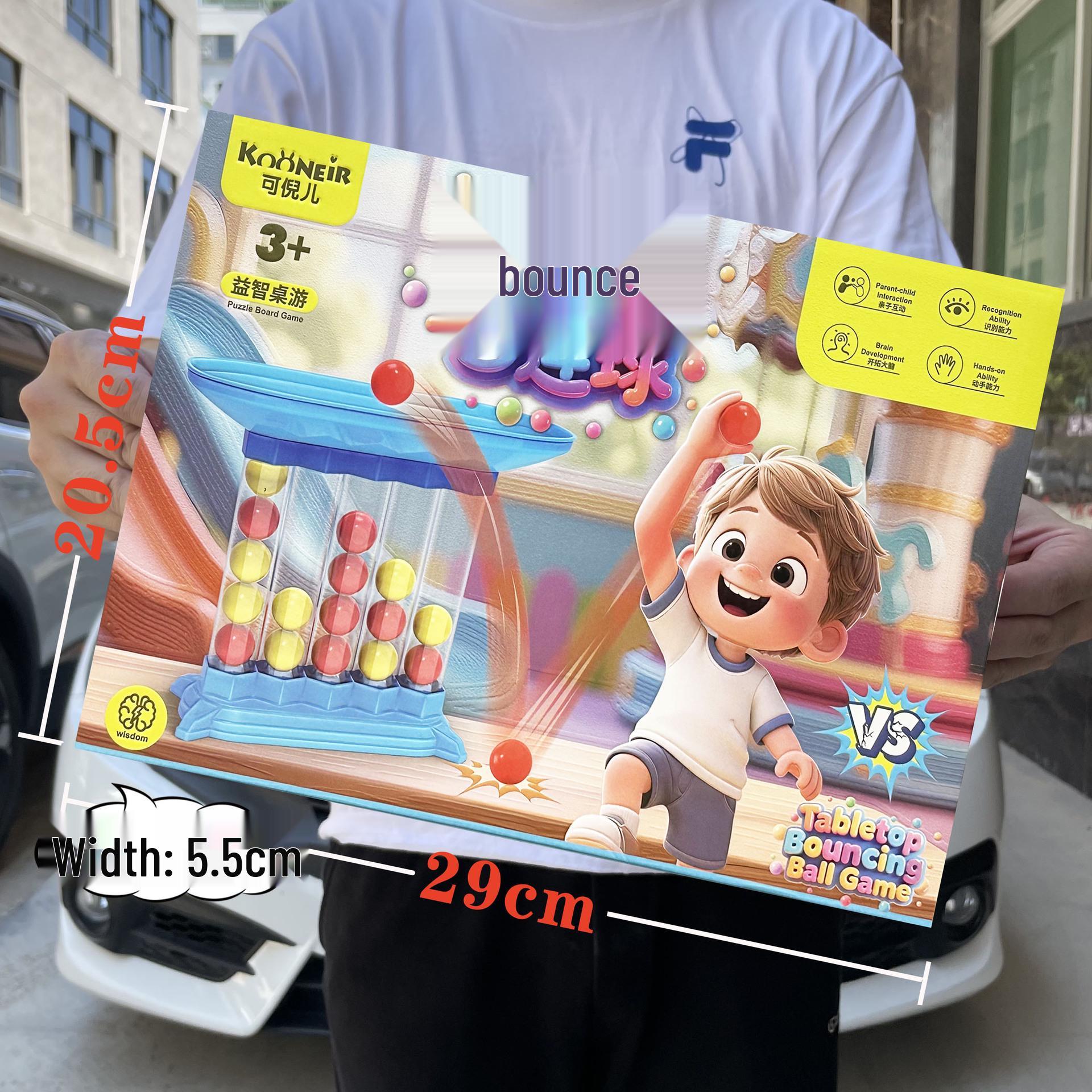 

DIY Four-in-a-Row Bouncing Board Game for Kids - Educational Toy for Boys & Girls