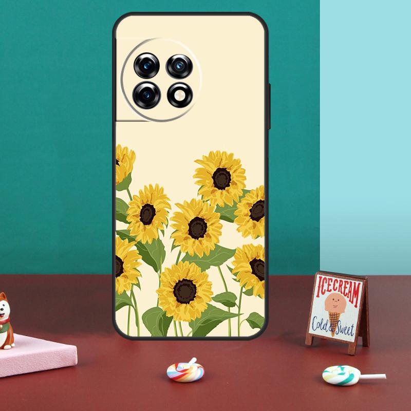 

Vintage Sunflowers Case For OnePlus 13T 10T 8T 10R 12R 13R 15 13 12 11 10 9 Nord 5 CE 2 3 4 Lite N20 N30 Cover OnePlus 8T