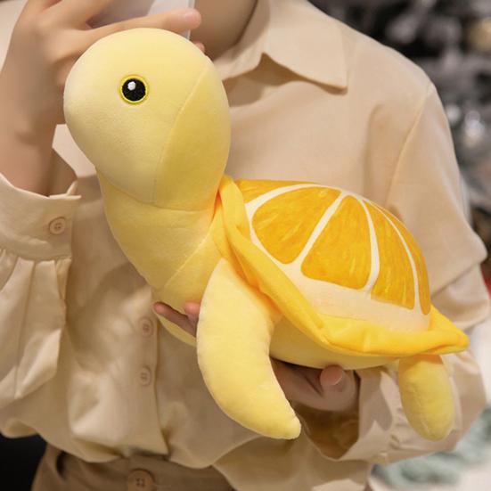 Lemon Turtle Plush Toy Ultra Soft Stuffed Animal Child-friendly Sleeping Toys Stress Relief Huggable Pal