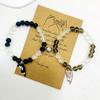 1Pair Bangle Heart Magnetic Bracelet Couple Cartoon Cat Hand Chain  Hipster