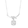 S925 Shimmering Zirconia Square Pendant Necklace: Stylish, Luxurious, and Comfortable for Everyday Wear