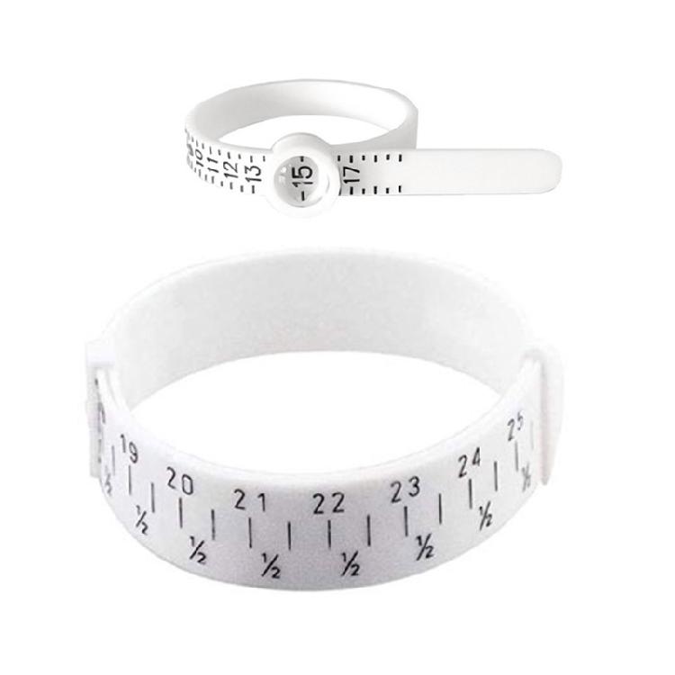 Ring Sizer Measuring Tool Plastic Finger Sizer Ring Gauge Measuring Tool Belt