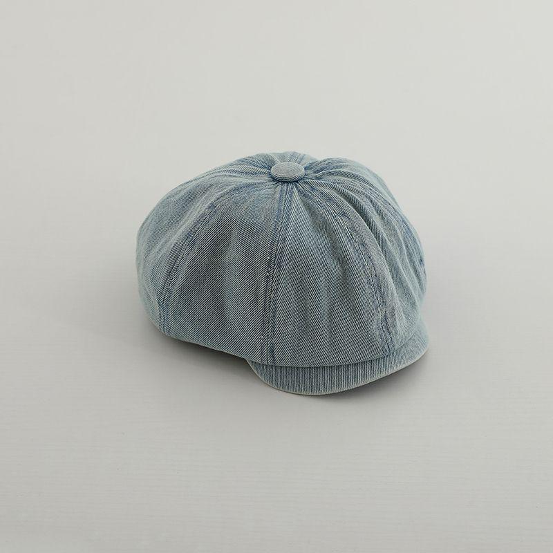 Autumn Beret Cap for Boys and Girls Western-Style Character Hat for Children Casual Wear In Spring and Fall