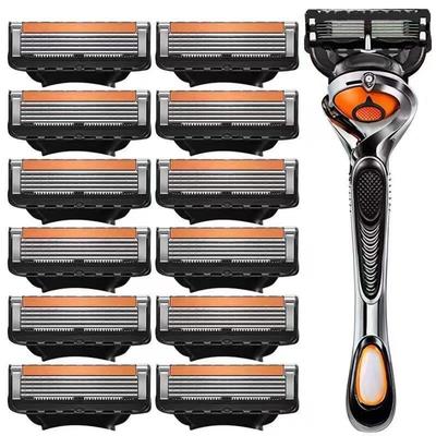 Fünfschichtiger Manueller Rasierer Kompatibel mit Gillette Edelstahlklingen - Exklusives Set
