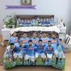 Napoli Football Team Pattern Bedding Home Decoration Birthday Gift (1 * Duvet Cover + 2 * Pillowcase, Without Core)