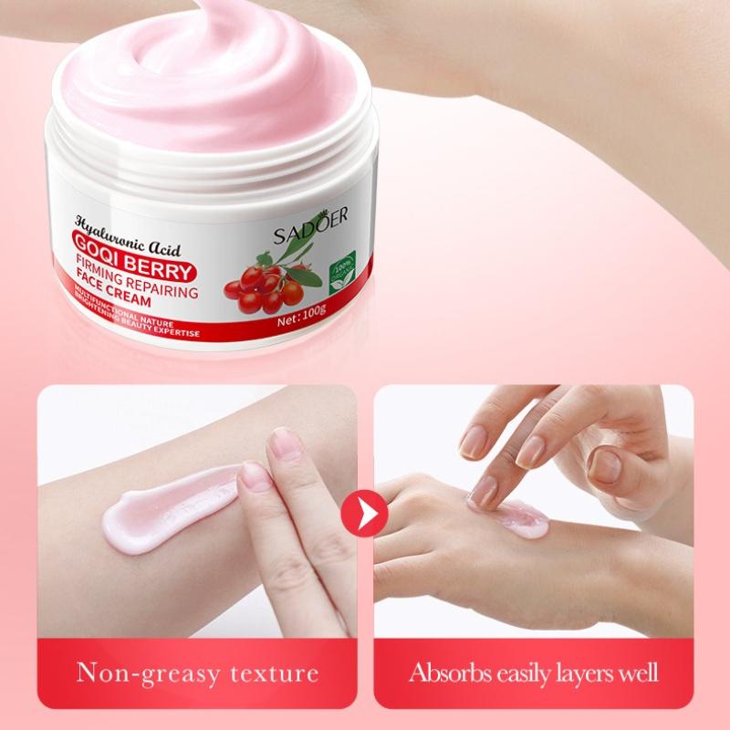 Goji Berry Anti-Wrinkle Firming Cream 100g SADOER Skin Rejuvenation Delicate Cream