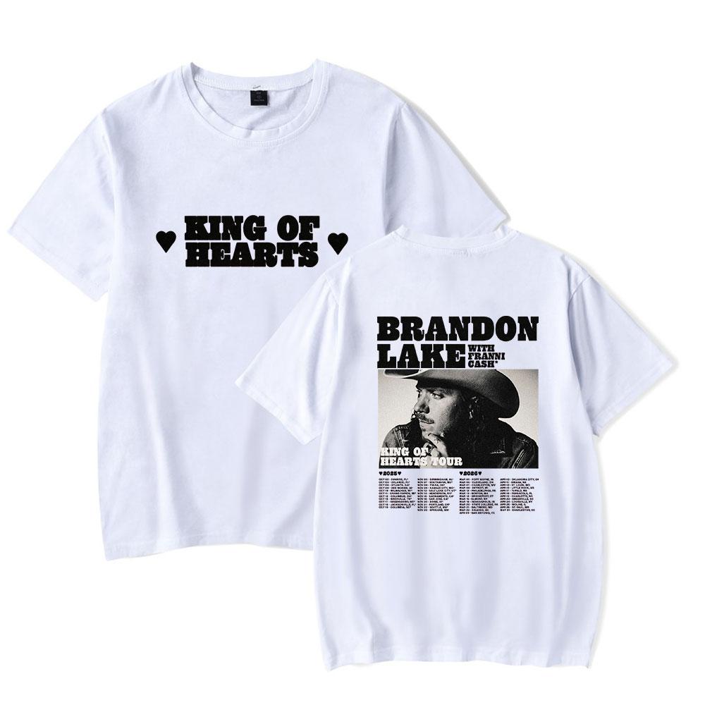 Brandon Lake King of Hearts Tour Merch 2026 Tshirt Cool Print Merch Tops for Unisex and Women Streetwear