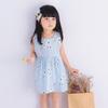 Baby Girls Summer Dress Sleeveless Hollow Back Pleated Skirt T-Shirt Dress 0-24 Months Breathable Photoshoot & Party Outfit