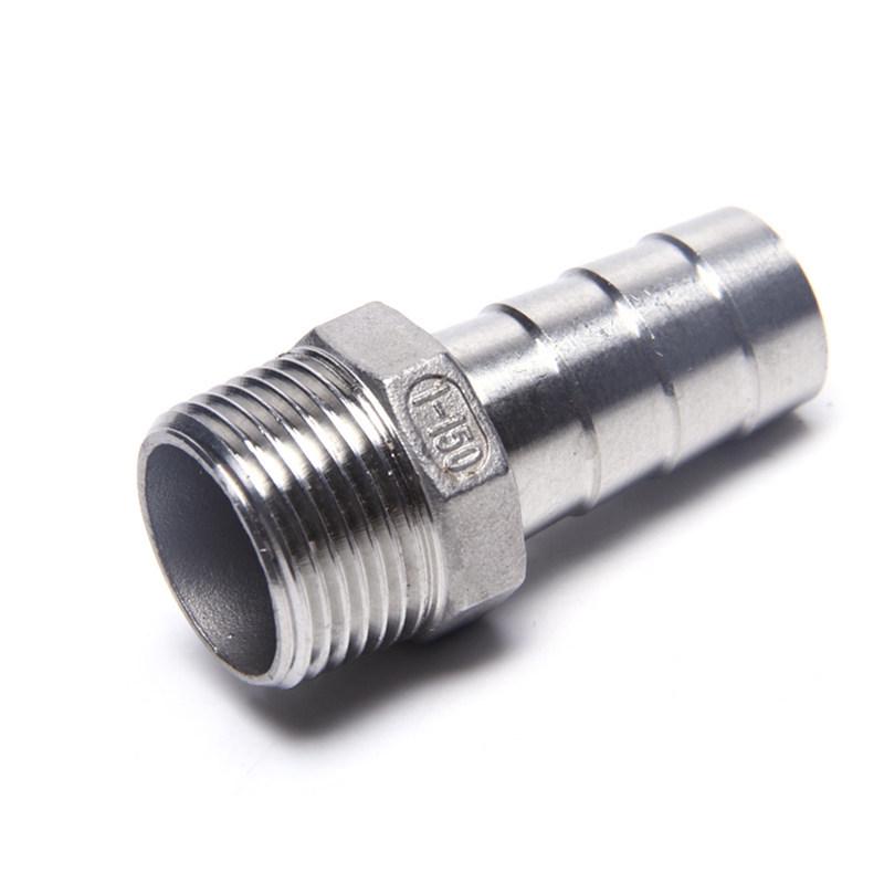 304 Stainless Steel Hex Threaded Hose Barb Connector