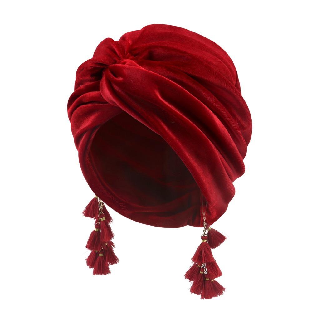 Solid Color Crossed Pullover Hat Tassel Sunscreen Beach Hats Casual Fashionable Fringe Hat  Spring