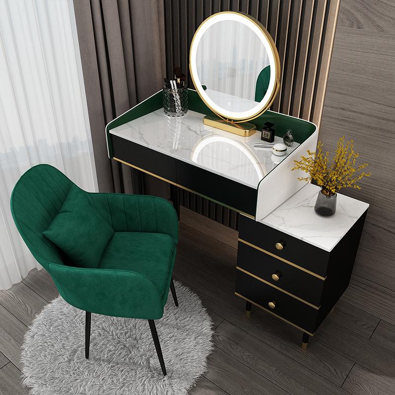 The Nordic Dresser Small Family Model Bedroom Contemporary Contracted with Lamp Light Decoration Lacquer That Bake Makeup Table