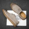 Uformelt skinn Oxford-sko for menn Nye klassiske Brogue-sko Ung britisk stil Høykvalitets håndlagde herresko Plus Size38 -46