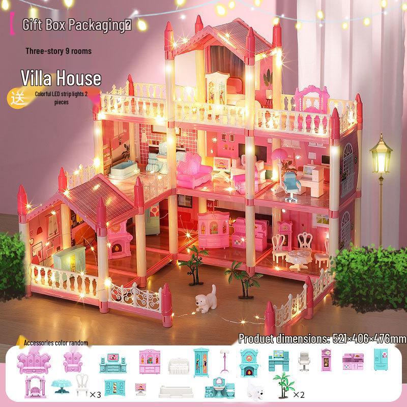 Princess Castle Dollhouse: Interactive Educational Toy for Girls