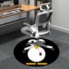 1pc Penguin Office Round Area Rug, Indoor Mat Suitable For Office, Under Office Chairs Bedroom Living Room Home Decor, Room Deco