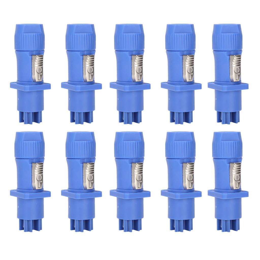 10 Sets 3 Pin Power Connector Professional Stage Light Power Cable Plug for LED Large Screen Speaker