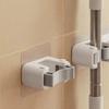 Plastic Mop Clip Hanging Mop Broom Holder Bathroom Hook Mop Storage Clips Rack  Wall Mounted