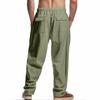 Men's Loose-Fit Wide-Leg Casual Beach Pants.