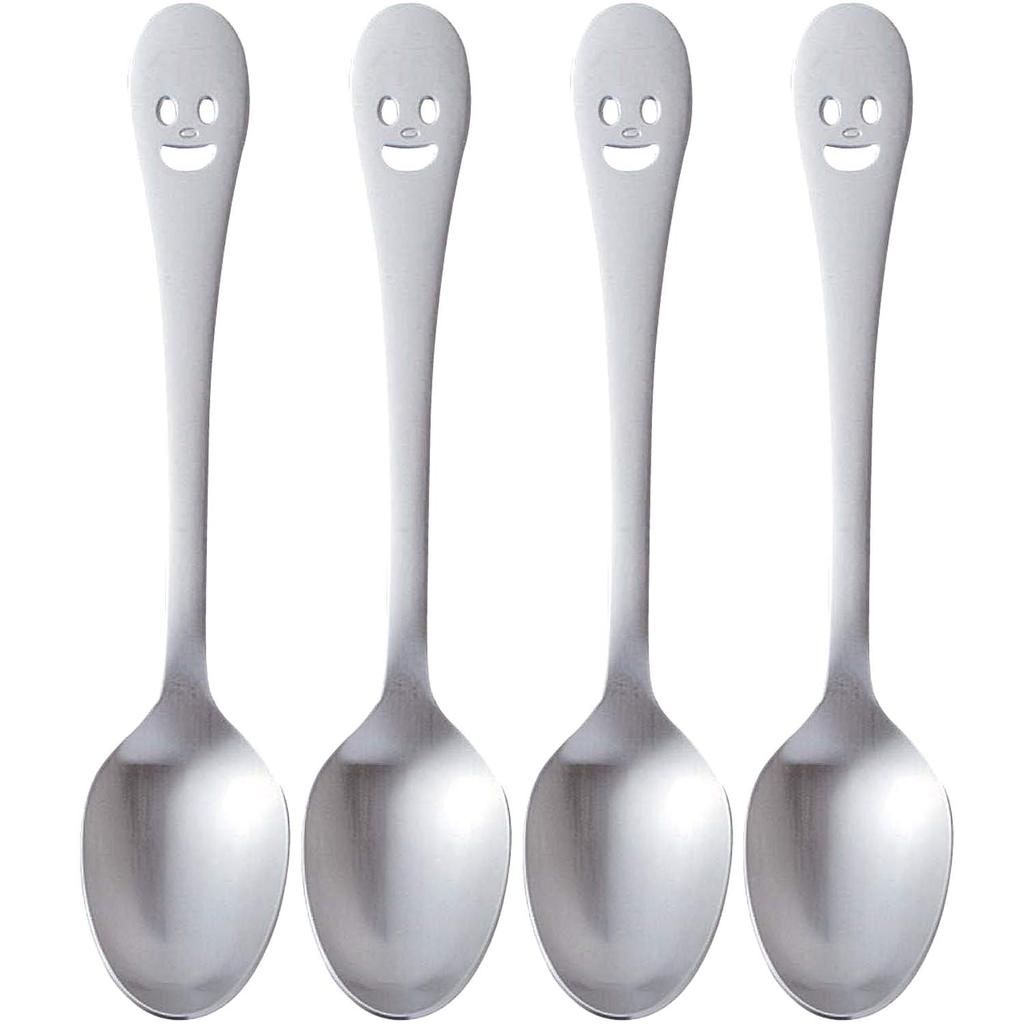 Nakao Tsubame Sanjo Nico Tea Spoon 4-Piece Set 13.7cm NY-4 Made Japan