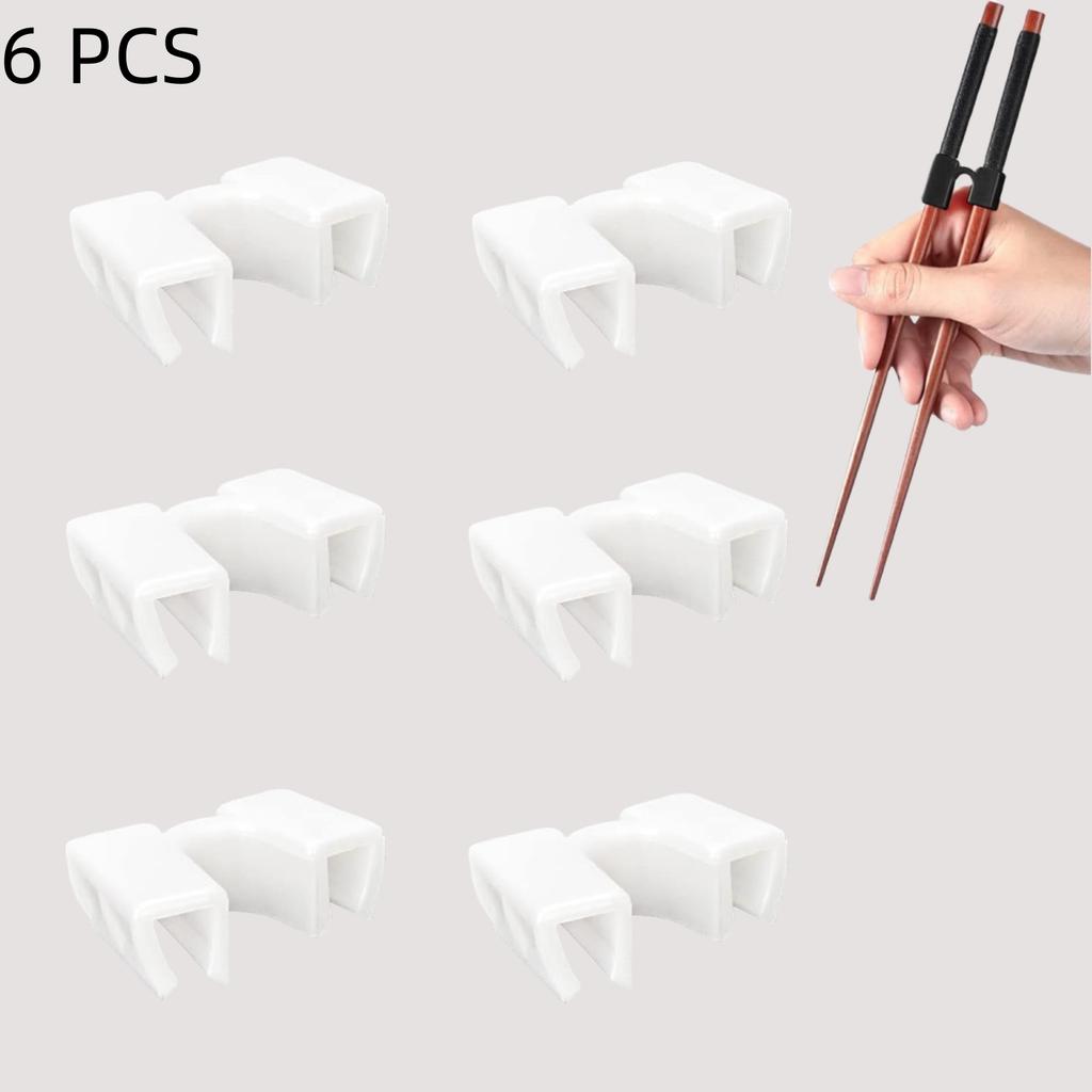 5/6PCS Reusable Chopsticks Trainers Non-Slippery Reusable and Replaceable Asian Helper for Kids Adults Beginner Each Age Learner